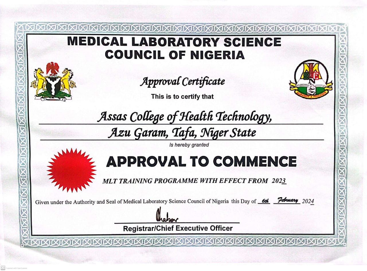 Medical Laboratory Science Council of Nigeria Approval